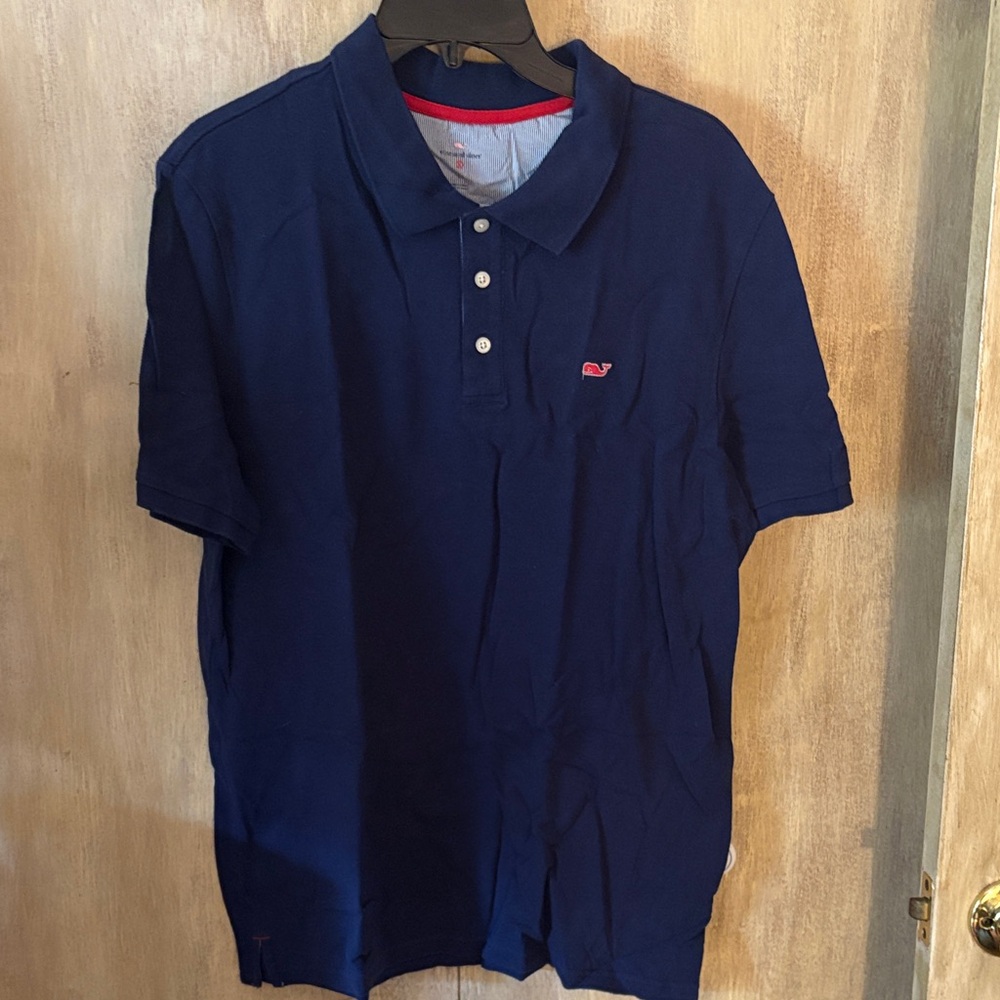 Vineyard Vines Men’s Navy Polo Golf Shirt size L Short Sleeve